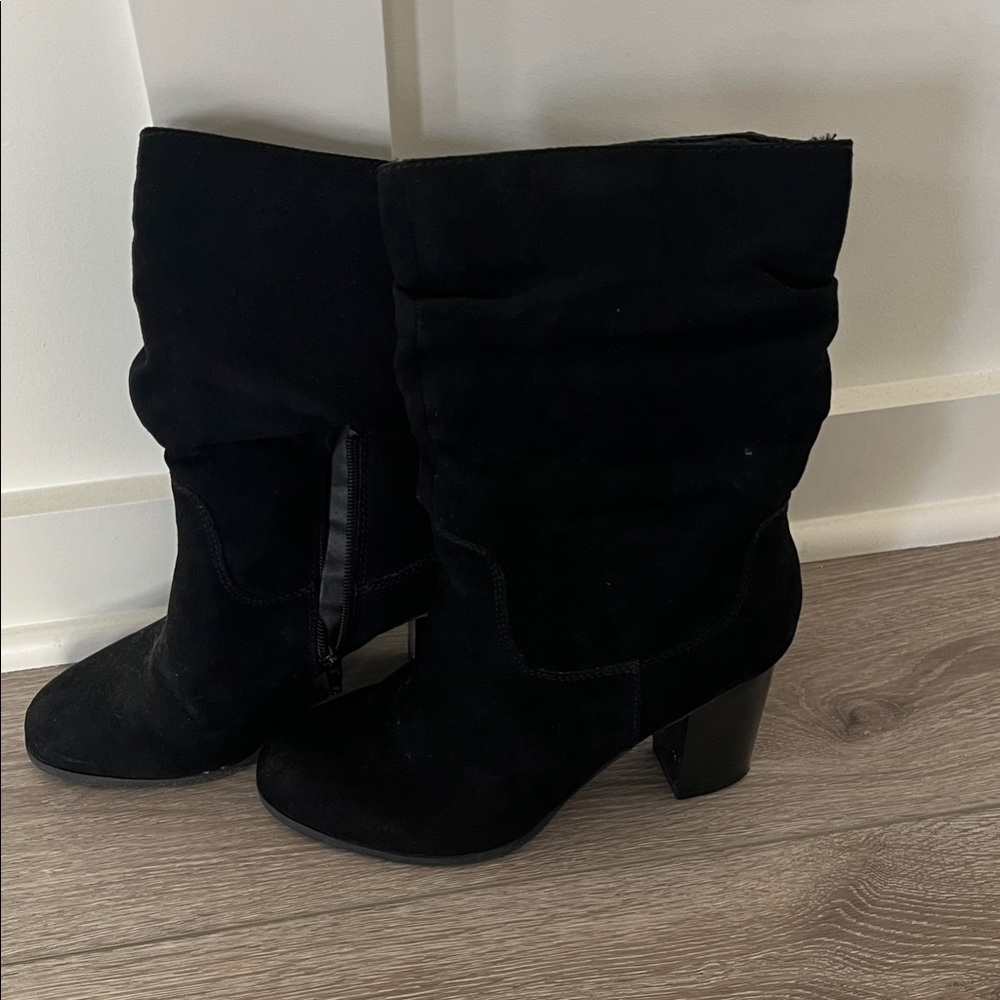 Black Suede Women's Boots